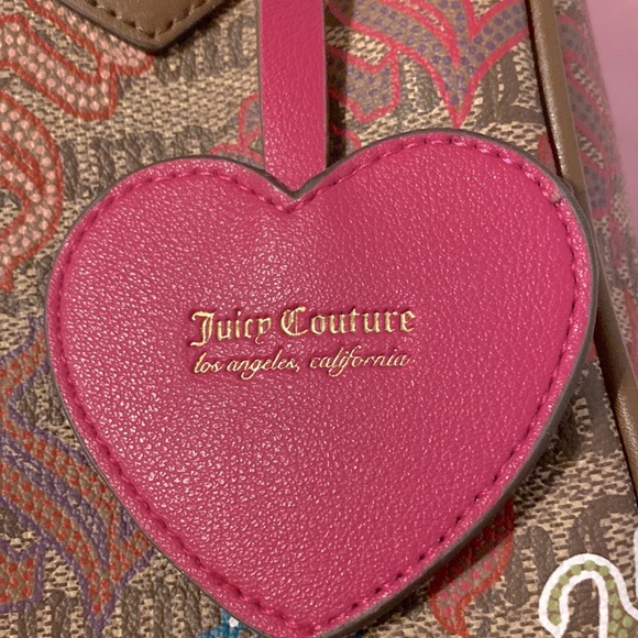 Juicy Couture Brown MailBox-Style Crossbody Heart Purse - Picture 4 of 5